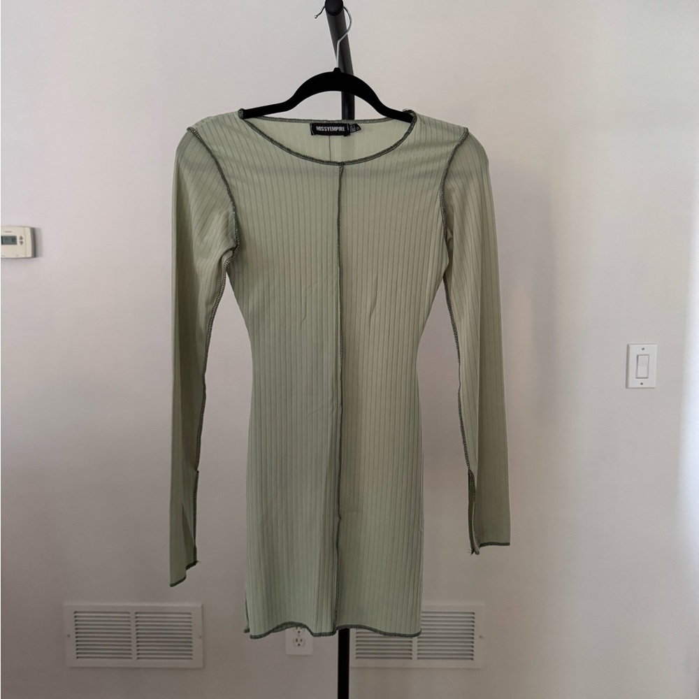 Olive Long Sleeve Dress